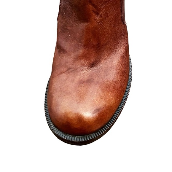 Maison Martin Margiela MM6 x Opening Ceremony Brown Leather Ankle Boots Size 38 - Picture 5 of 10